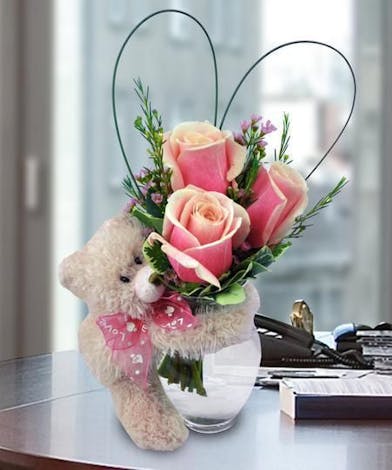 teddy bear roses next day delivery