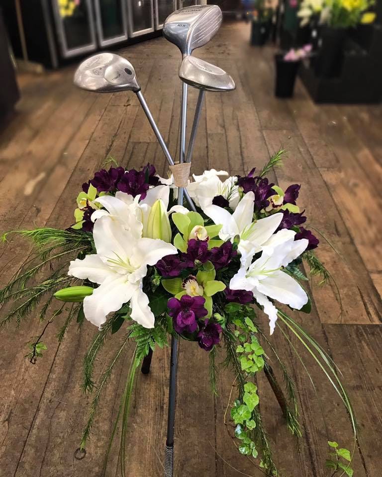 Golf Club Tribute Available Same Day Flower Delivery to Derby, Shelton, CT, New York. City