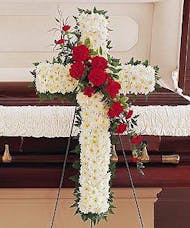 Cross with Carnations