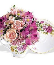 Blooming Teacup & Saucer Bouquet